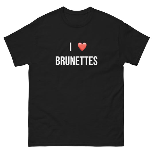 I heart Brunettes Unisex classic tee